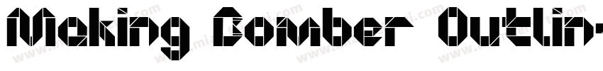Making Bomber Outlin字体转换
